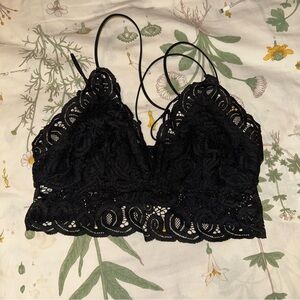 Pink Victoria’s Secret black bra
